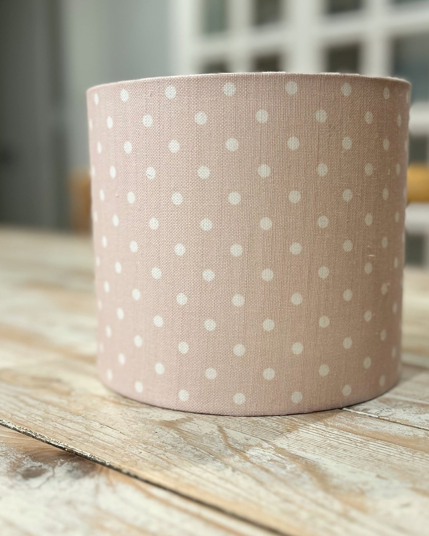 Polka Pale Pink Icing Lampshade