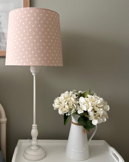 Polka Pale Pink Icing Lampshade