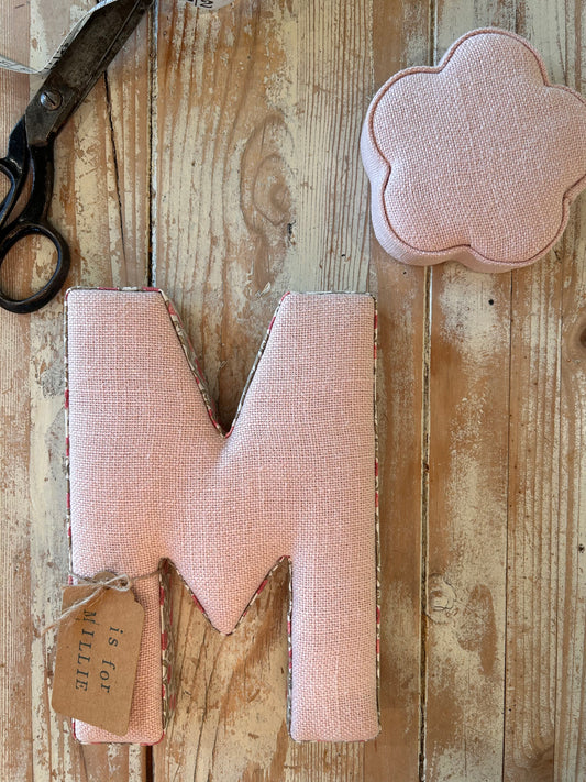 Soft Pink Pittsburgh Linen Letter